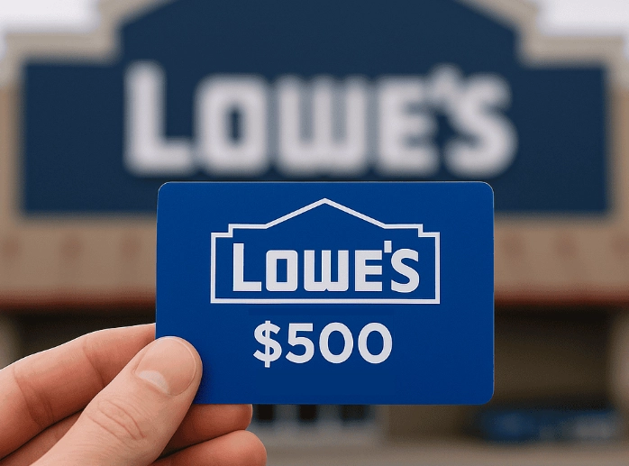 Reward prize of the lowe's customer survey